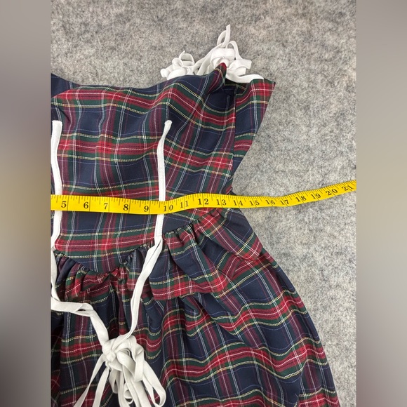 Free People | Eliza Faulkner | Tessa Checks Dress | Blue‎ Plaid | Size XS - Picture 12 of 13